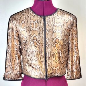 Susan Bender New York snakeskin print jacket